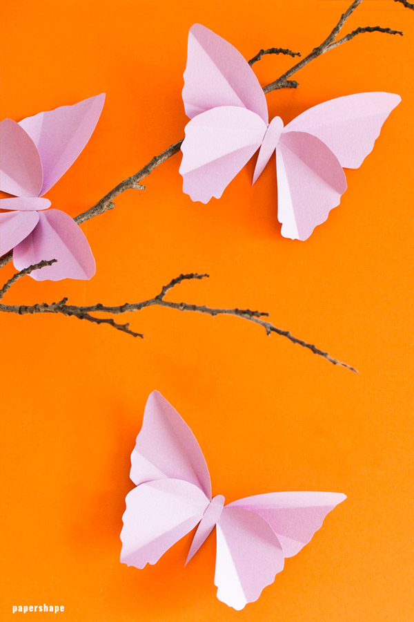 600x900 Simple Butterflies From Coloured Drawing Paper For Kids - Drawing Paper For Kids