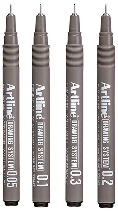 410x741 Artline Drawing Pen Pigment Ink Set Office Products - Drawing Pen