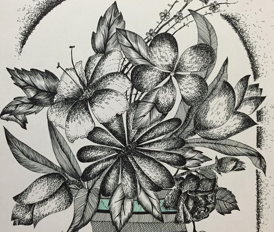 900x760 Pen Art Drawing - Drawing Pen Art