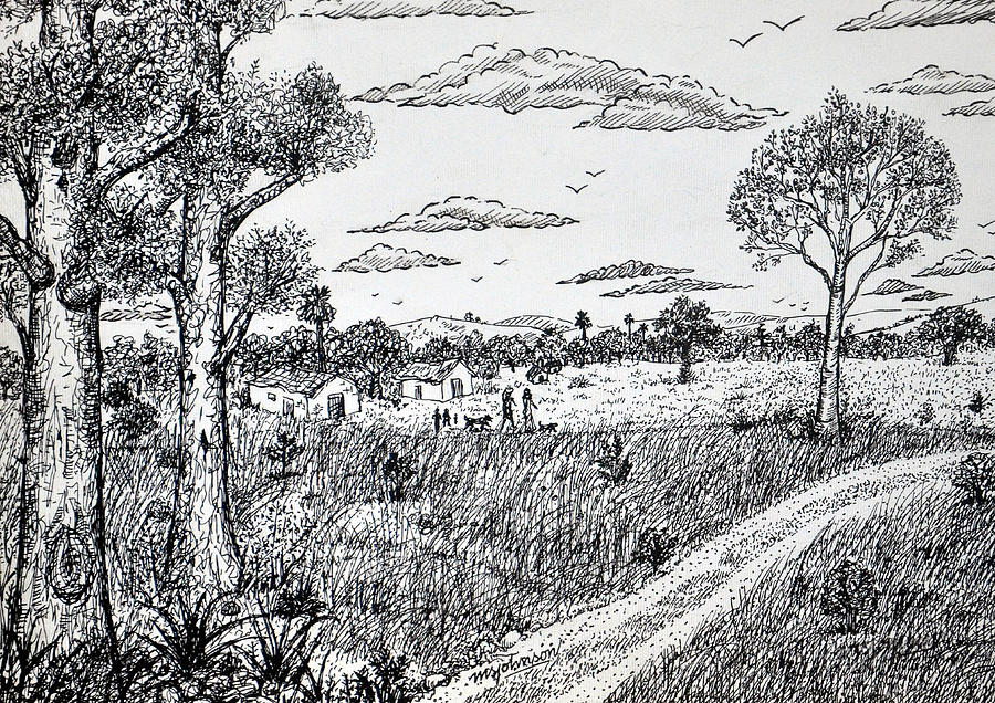 900x636 Pen Drawing Drawing - Drawing Pen Drawing