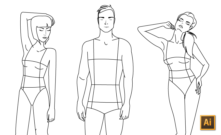 900x550 Drawing Fashion Illustrations With Illustrator's Pen Tool - Drawing Pen Tool