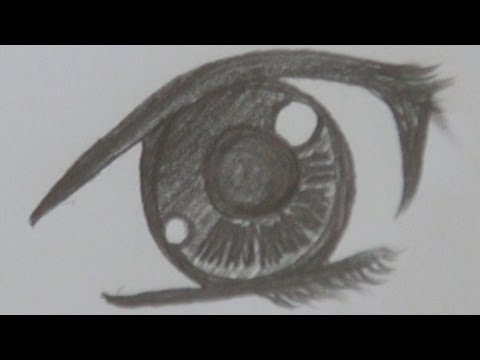 480x360 A Way Of Drawing Anime Pretty Girl's Eye - Drawing Pencil Drawing