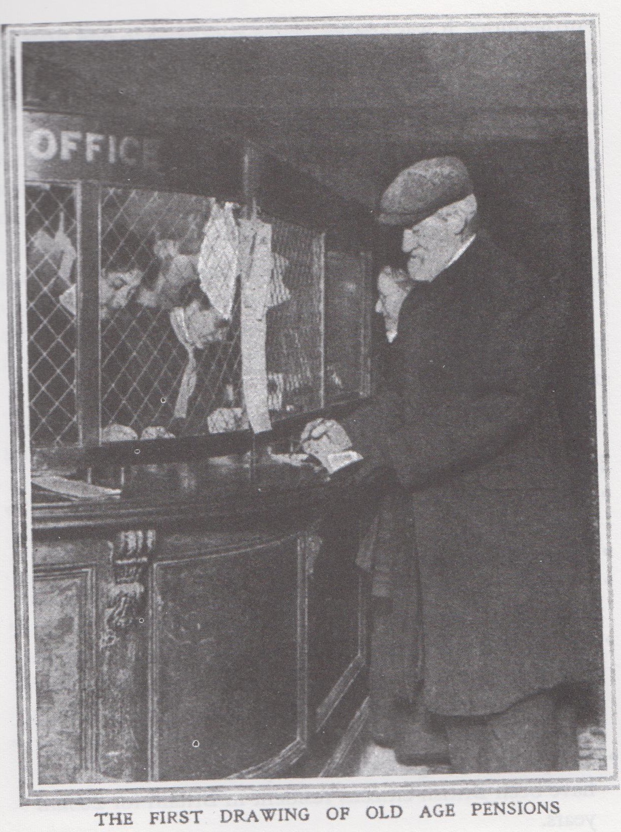 1241x1663 photo of first person to draw an old age pension beastrabban - Drawing Pension