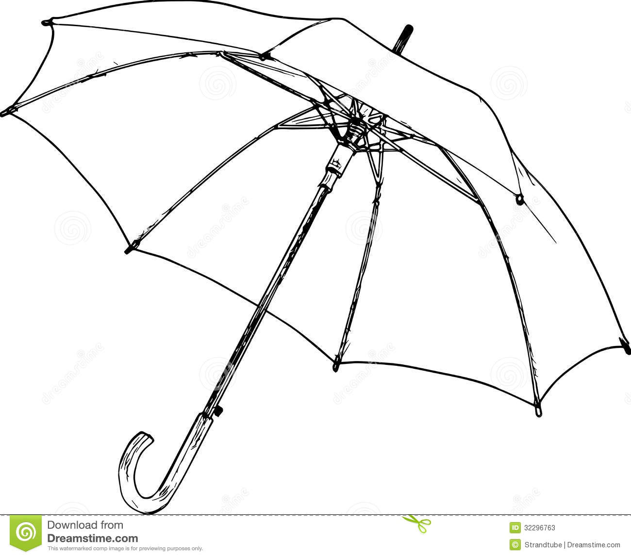 1300x1150 Umbrella Clipart Drawing - Drawing Picture Of Umbrella