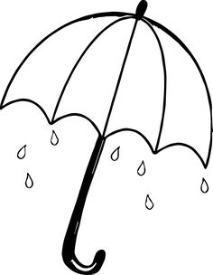 236x304 Umbrella Coloring Pages For Kids, Printable Drawing Syksy - Drawing Picture Of Umbrella