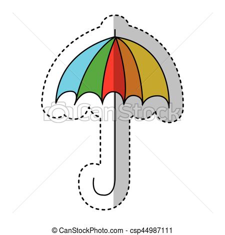 450x470 Umbrella Drawing Isolated Icon Vector Illustration Design - Drawing Picture Of Umbrella