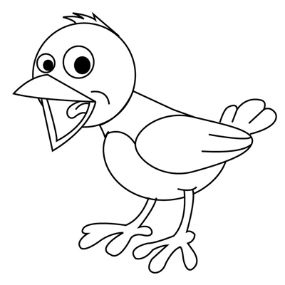 400x400 How To Draw Cartoon Birds With Easy Step - Drawing Pictures Of Birds