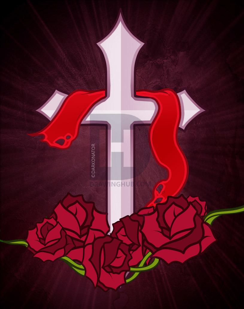 815x1034 How To Draw A Cross, Cross, Step - Drawing Pictures Of Crosses