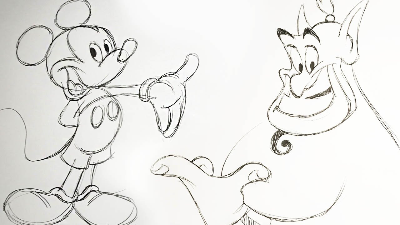 1280x720 How To Draw Disney Characters With Eric Goldberg Quick Draw - Drawing Pictures Of Disney Characters