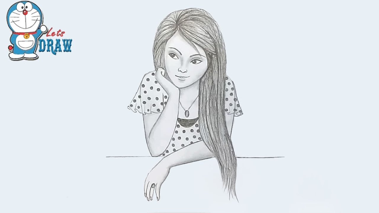 1280x720 How To Draw A Girl Step - Drawing Pictures Of Girl