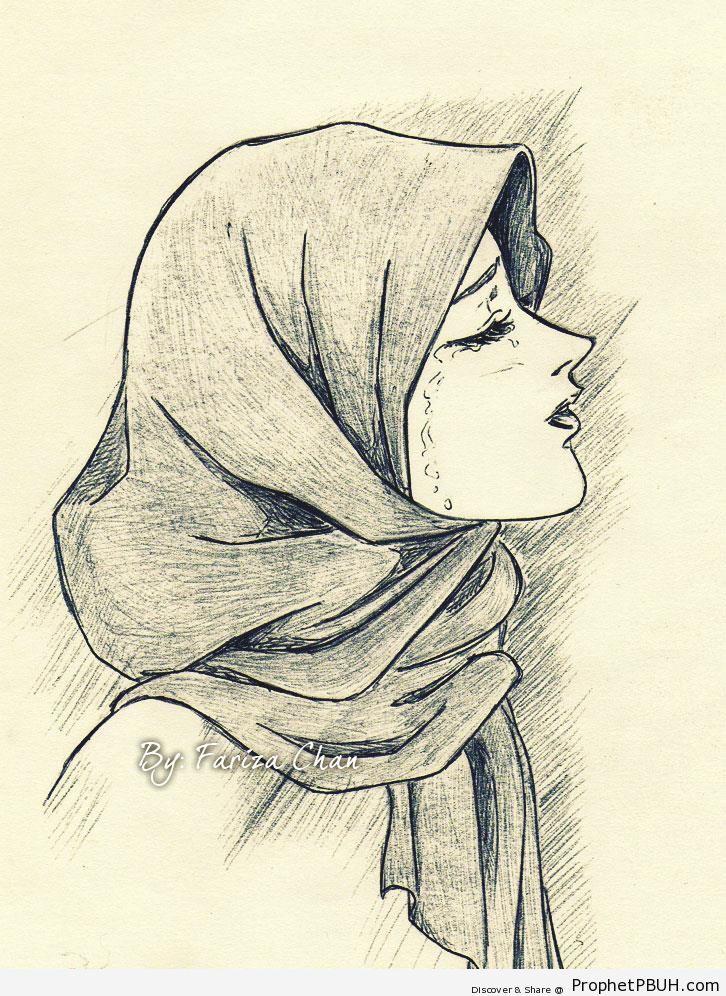 726x996 Girl Crying Drawing Easy - Drawing Pictures Of Girl