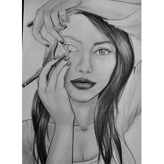 320x320 Buy Self Drawing Girl Online From Shopclues - Drawing Pictures Of Girl