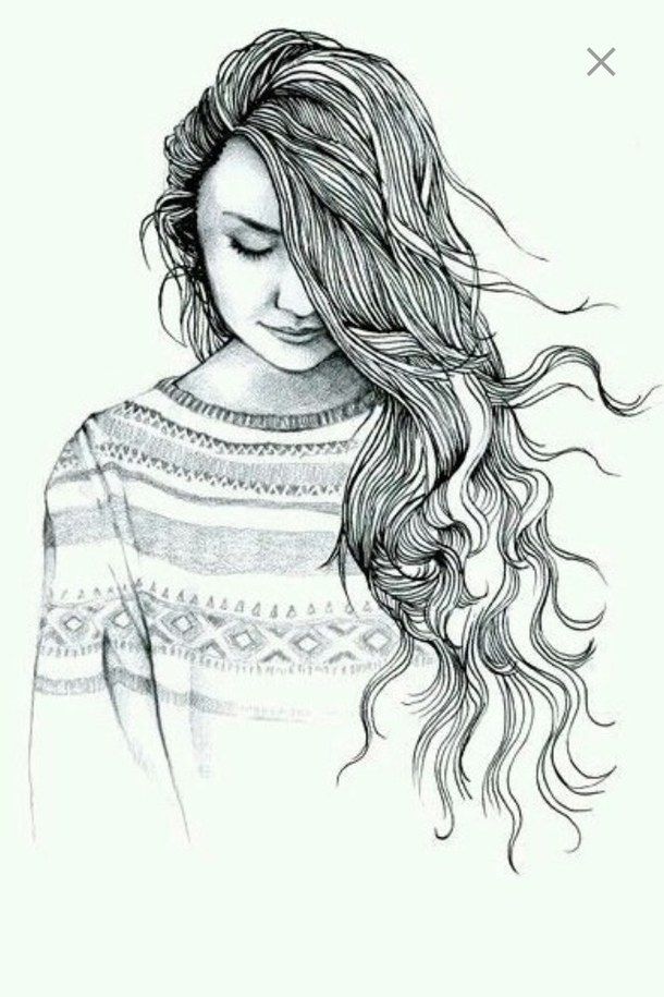 610x915 Cute Girl Drawing - Drawing Pictures Of Girl