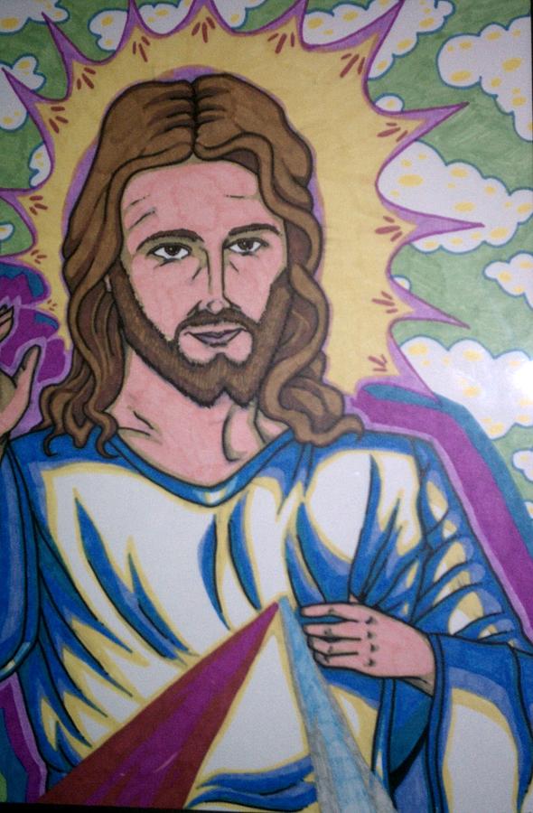 590x900 Jesus Christ Drawing - Drawing Pictures Of Jesus Christ