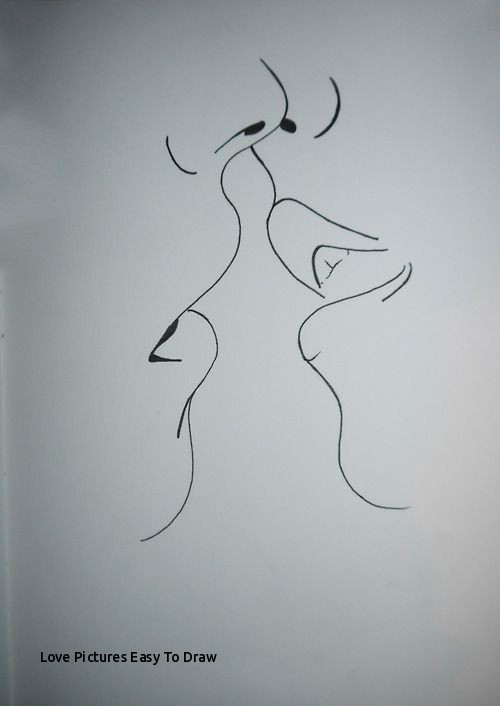 500x706 love pictures easy to draw simple drawing of a kiss art - Drawing Pictures Of Love