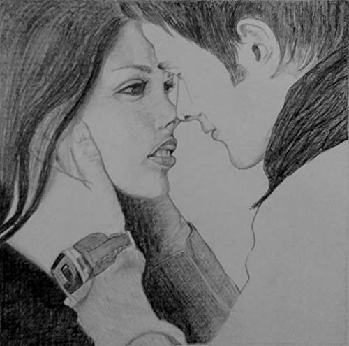 500x495 Love Couple - Drawing Pictures Of Love