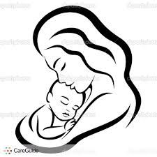 225x225 Mom And Baby Drawing - Drawing Pictures Of Mother And Child