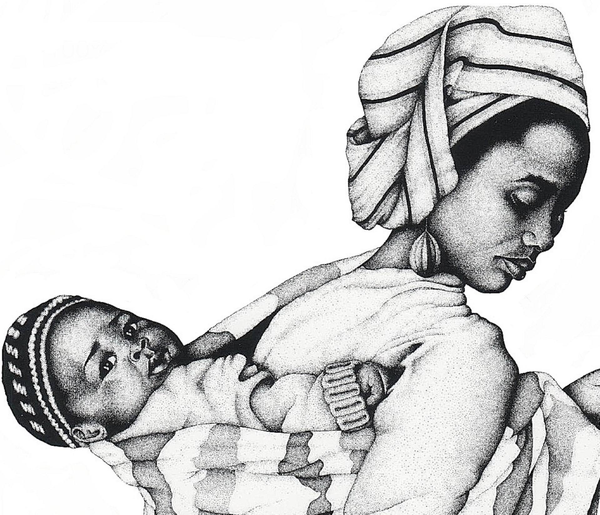 1920x1647 Mother And Child Drawing Image Drawing Skill - Drawing Pictures Of Mother And Child