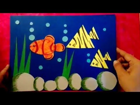 480x360 how to make underwater scenery using geometrical shapes for kids - Drawing Pictures Using Geometric Shapes