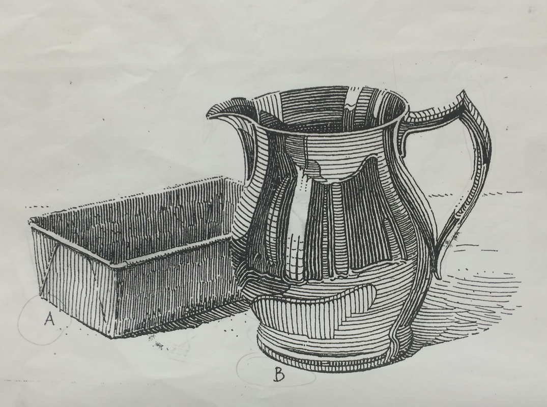 1075x800 pitcher and basket drawing - Drawing Pitcher