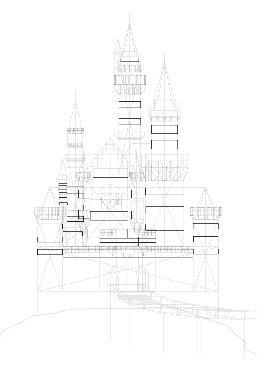 850x1222 How To Draw A Castle - Drawing Place