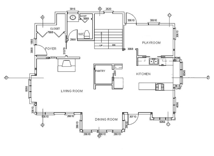 750x547 How To Draw House Cross Sections - Drawing Plan