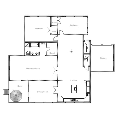 500x500 Ready To Use Sample Floor Plan Drawings Templates Easy Blue - Drawing Plan