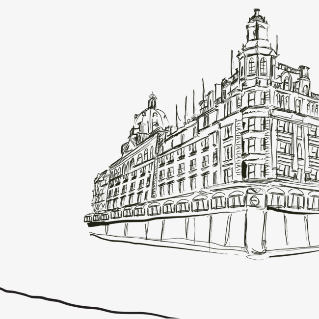 650x651 Building Hand Drawing, Architectural Drawings, Building, Draw Png - Drawing Png