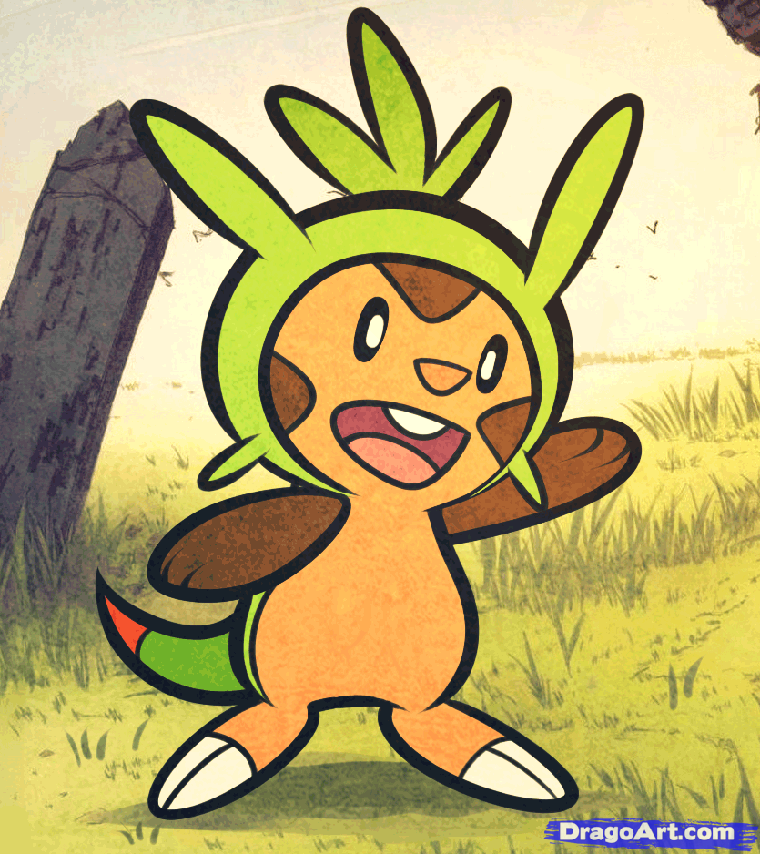 835x938 How To Draw Chespin, Pokemon X And Y, Step - Drawing Pokemon Online