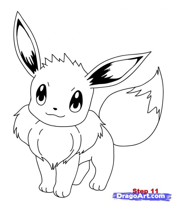 688x812 How To Draw Eevee Step Journal Ideas In Pokemon - Drawing Pokemon Online