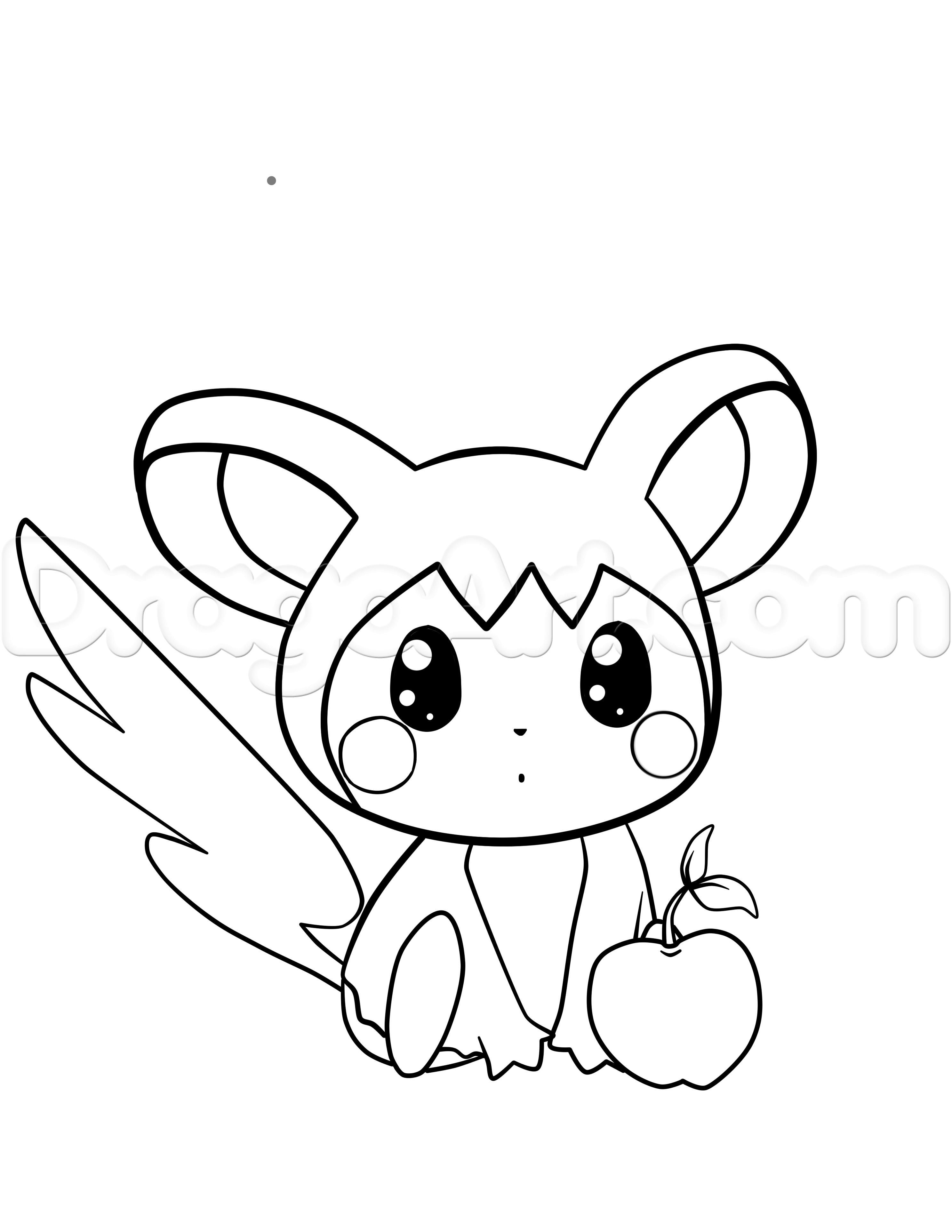 2975x3850 How To Draw Emolga From Pokemon Step Tips In Drawings - Drawing Pokemon Online
