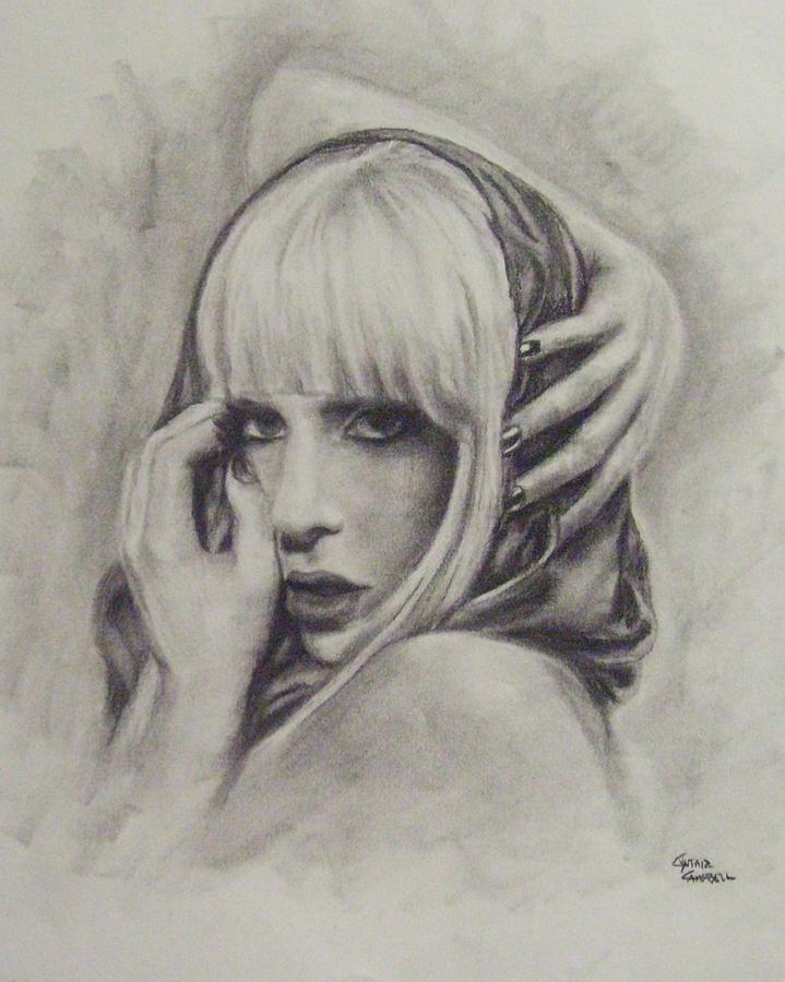 719x900 Lady Gaga Poker Face Drawing - Drawing Poker
