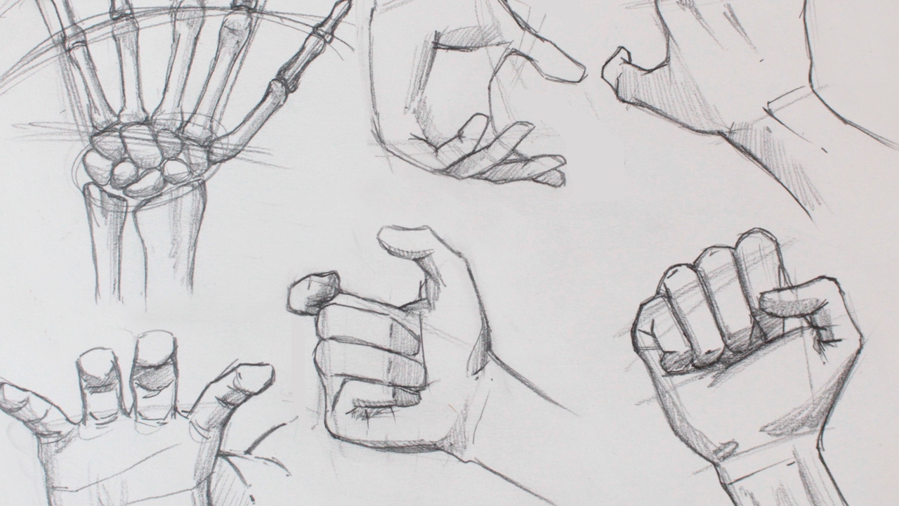 1280x720 How To Draw Hands - Drawing Practice