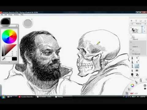 480x360 Pen And Ink Drawing Tutorial In Sketchbook Pro - Drawing Pro
