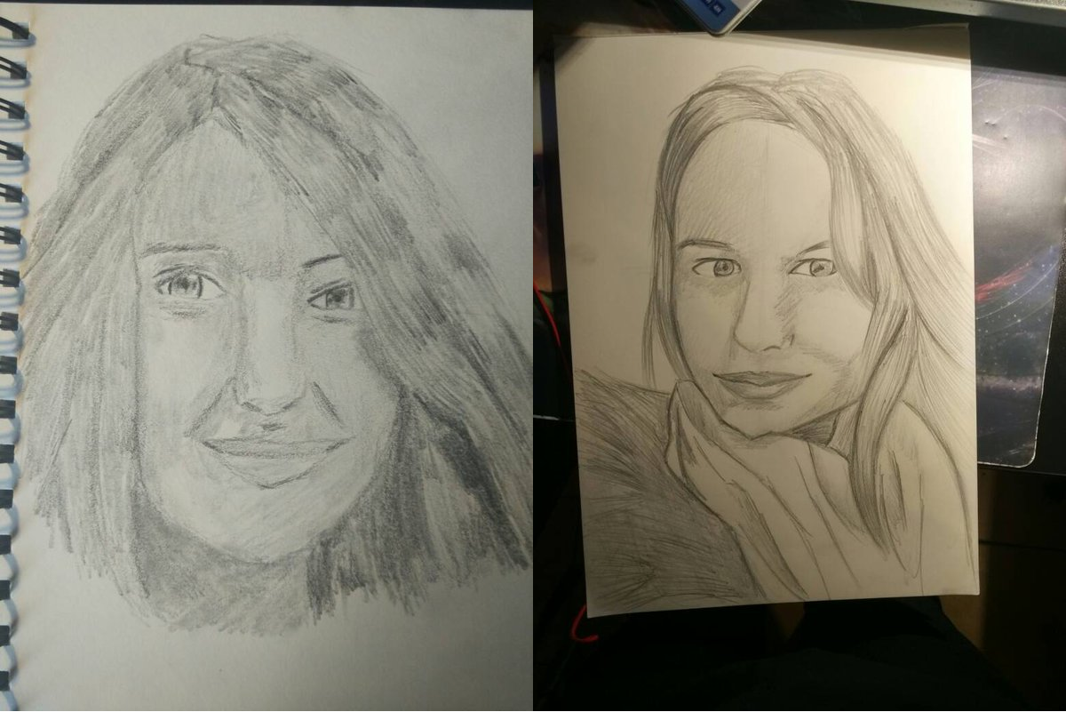 1200x801 my progress in portrait drawing after months artprogresspics - Drawing Progress