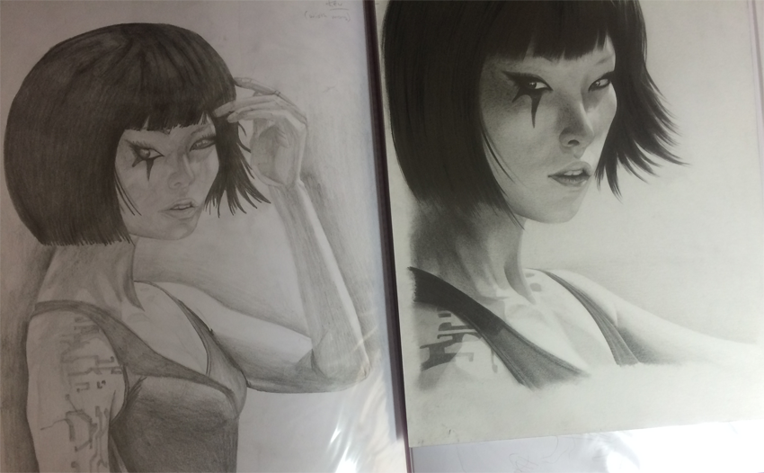 850x526 One Year Since I Started Drawing Artist Sophie Lawson - Drawing Progress