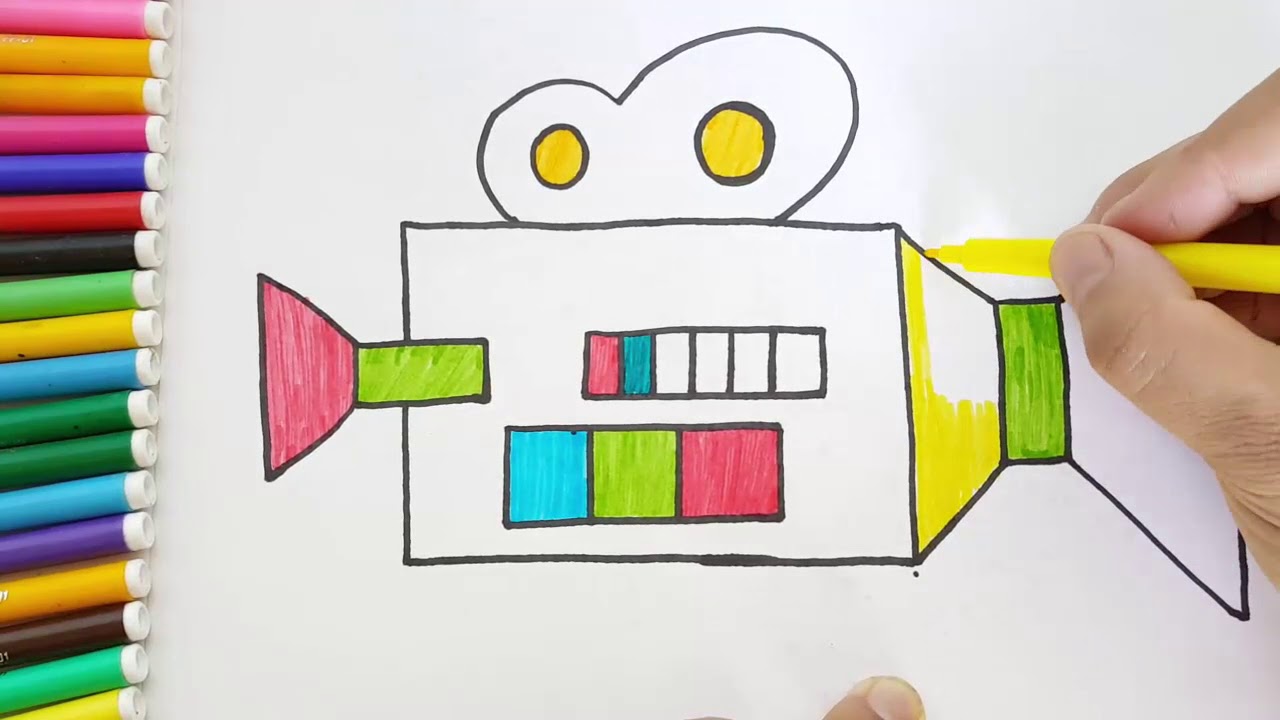 1280x720 how to draw projector coloring pages drawing art colors - Drawing Projector