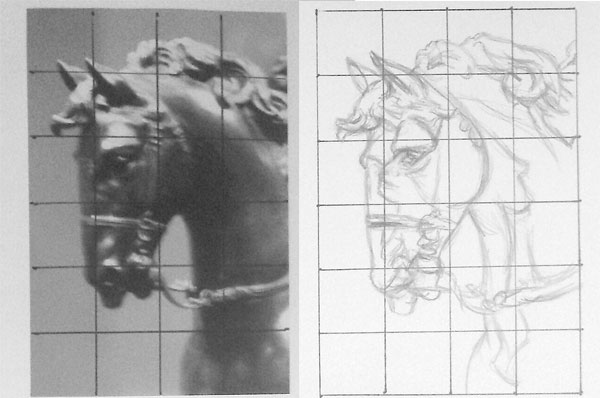 600x398 should you use an art projector, drawing portraits, grid method - Drawing Projector