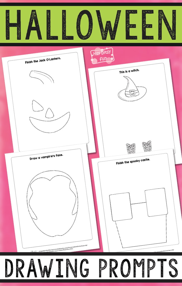 700x1100 halloween drawing prompts - Drawing Prompts