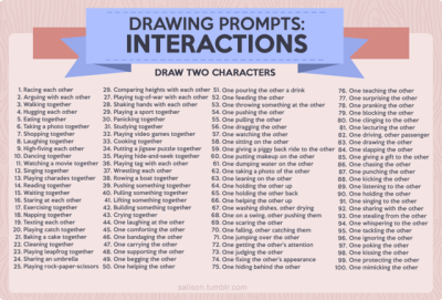 400x271 drawing prompts tumblr - Drawing Prompts