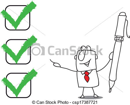 450x364 quiz a business man with a pen checked a list - Drawing Quiz