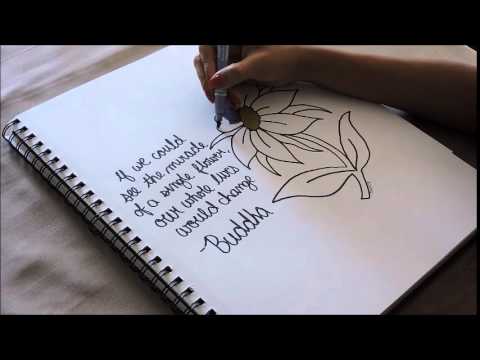 480x360 How To Draw A Flower + Inspirational Quote - Drawing Quotes Inspiration