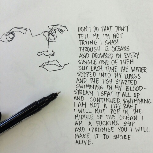 500x500 Image About Tumblr In Pretty Gal - Drawing Quotes Tumblr
