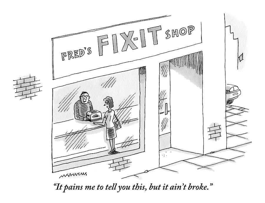 900x690 Inside A Repair Shop Drawing - Drawing Repair