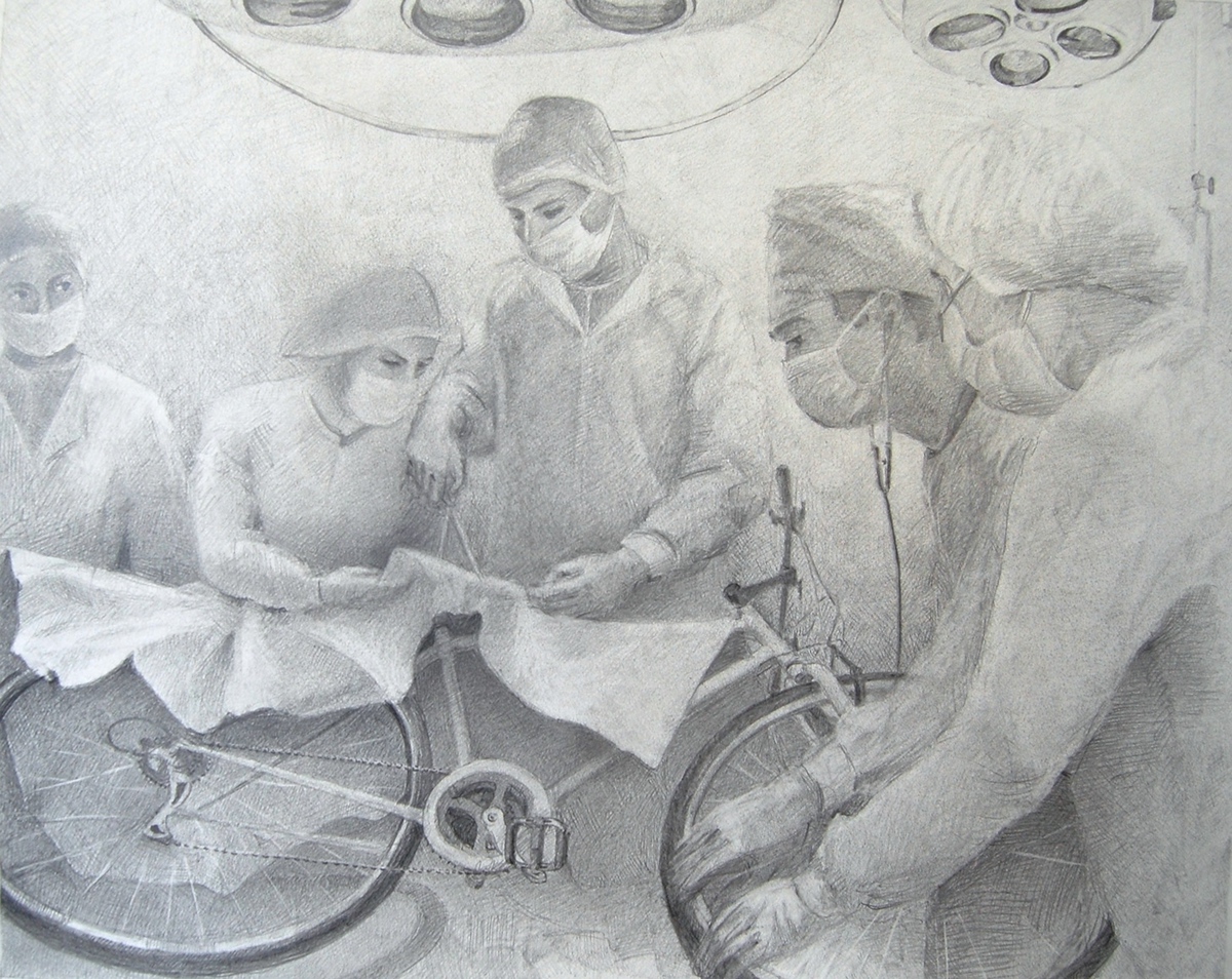 1200x954 bike repair shop drawing on risd portfolios - Drawing Repair