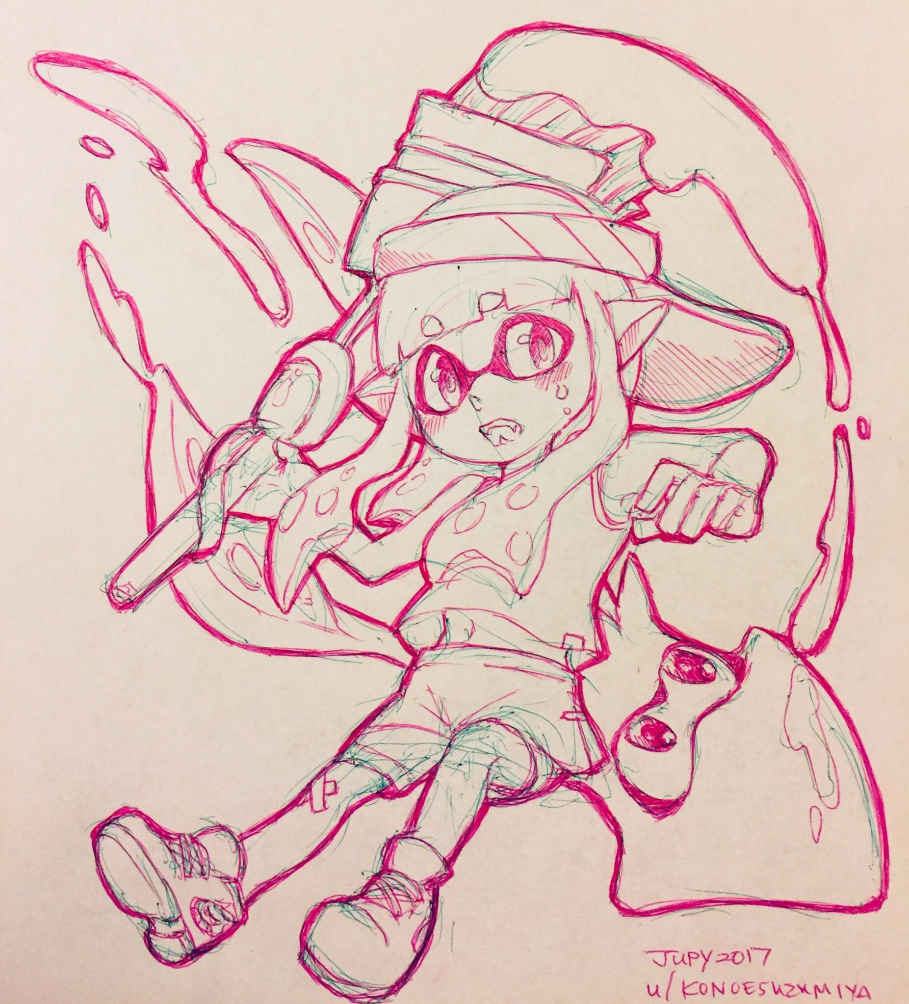 1853x2046 Requestcommission I Draw Your Inkling! Splatoon - Drawing Request