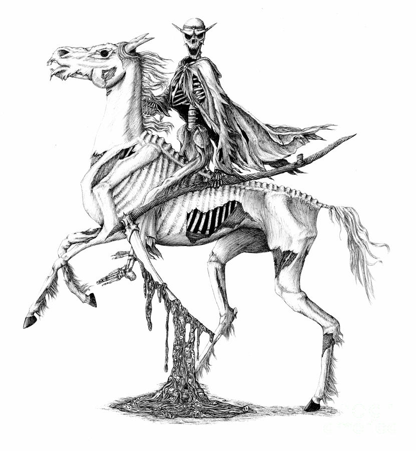 831x900 pale rider drawing - Drawing Rider