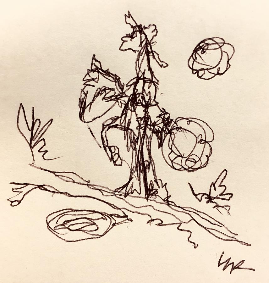 856x900 rider and his reflection drawing - Drawing Rider