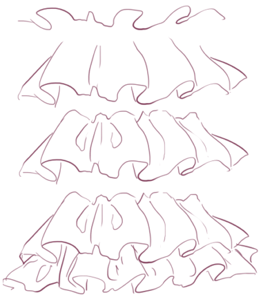 378x440 Drawing Drawings, Art Tutorials, Art - Drawing Ruffles