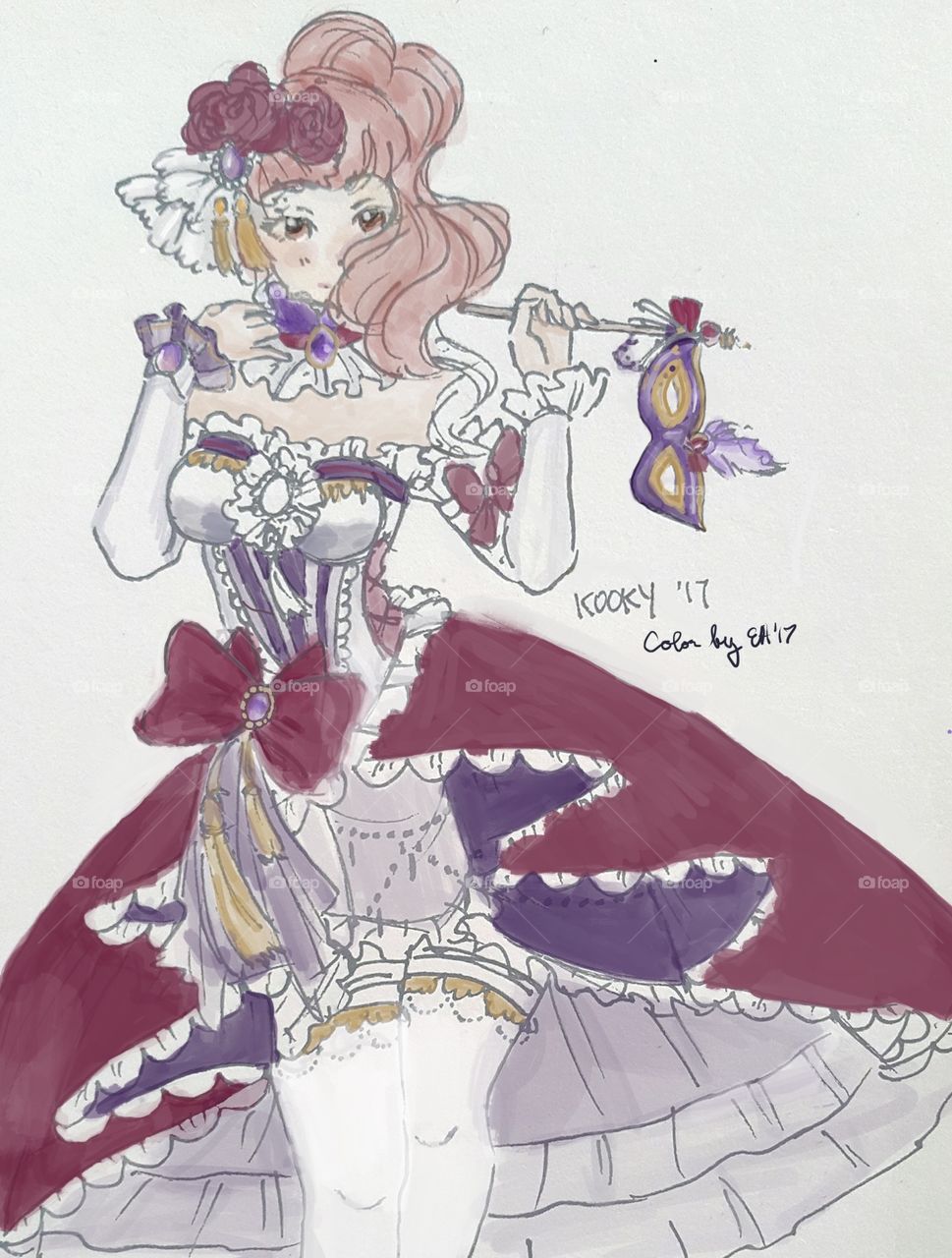 969x1280 Digital Art Of A Drawing - Drawing Ruffles